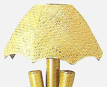 View Fiji Lamps Wide Natural Cane