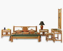 View Cocos Double Bed Set Natural View With Side Tables